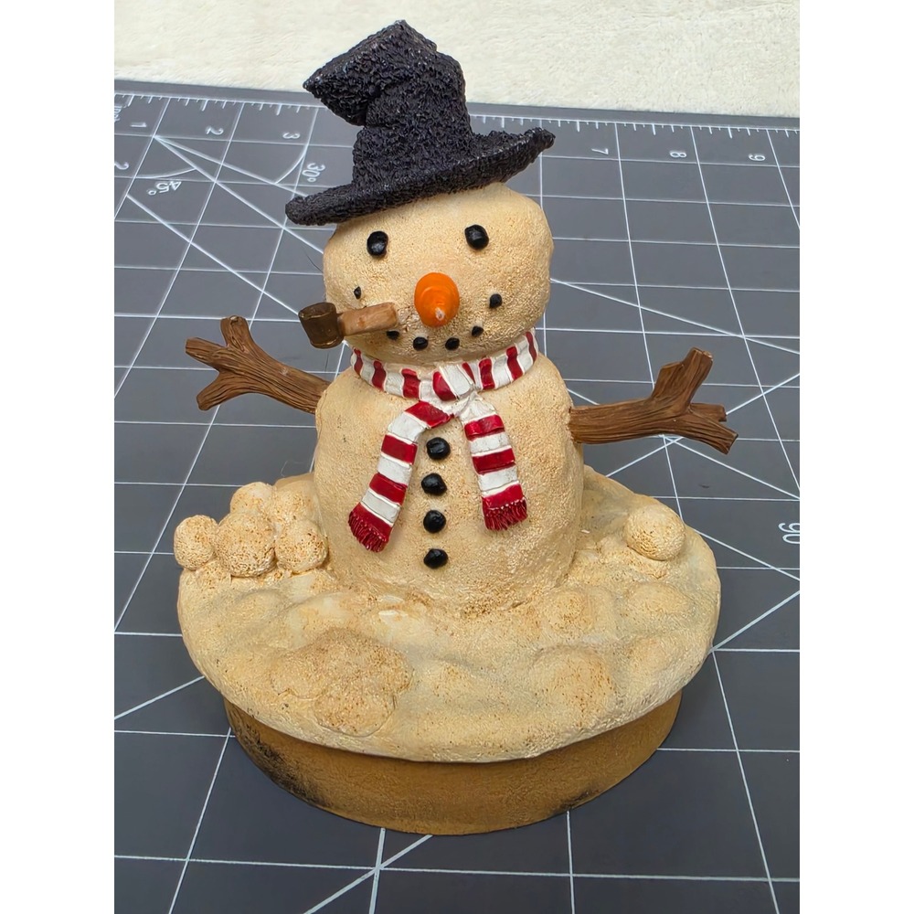 Our America Gift Company Sand Snowman Candle Topper Beach Coastal Decor Figurine